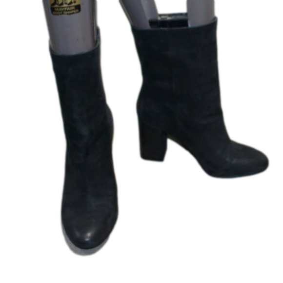 Lucky Brand Shoes - LADIES LUCKY BRAND TALL ANKLE BOOTS - 6 1/2 - BLACK LEATHER